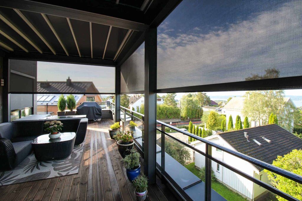solskjerming takterrasse