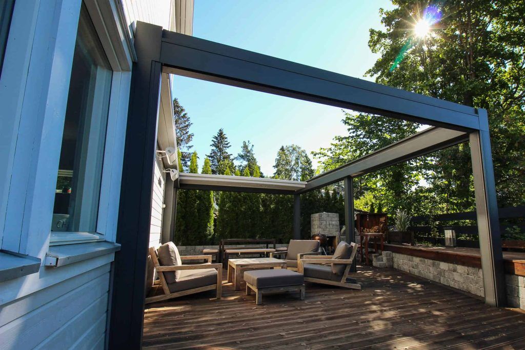 pergola solskjerming terrasse
