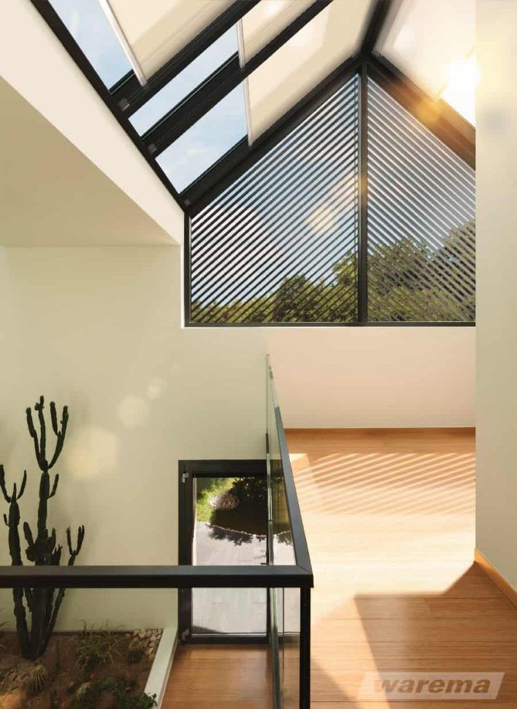 skråvindu solskjerming