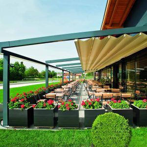 Pergola Practic duk til solskjerming