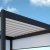 Pergola sidevegg og levegg horisontal solskjerming